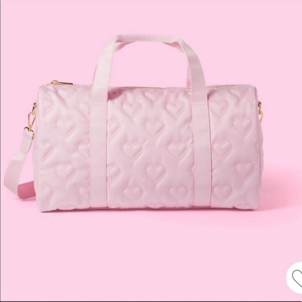 Stoney Clover x Target Quilted Hearts Duffel Bag Light Pink